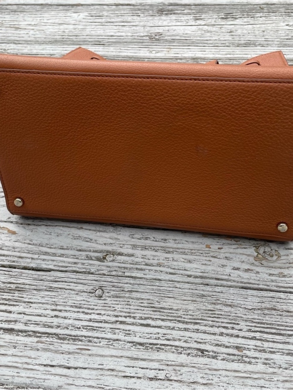 kate spade Cognac Brown Leather Tote with Red Interior - Picture 6 of 7